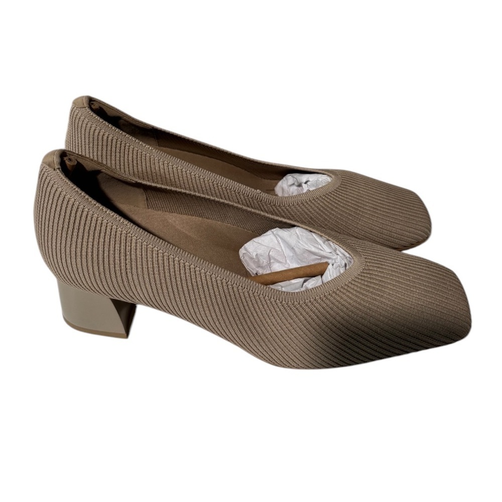 ARROMIC Women's Pumps, Closed Toe Chunky Square Toe Low Block Heels size 10W - Picture 12 of 12